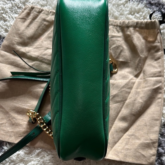 Green Quilted Leather Crossbody Bag - Picture 7 of 8